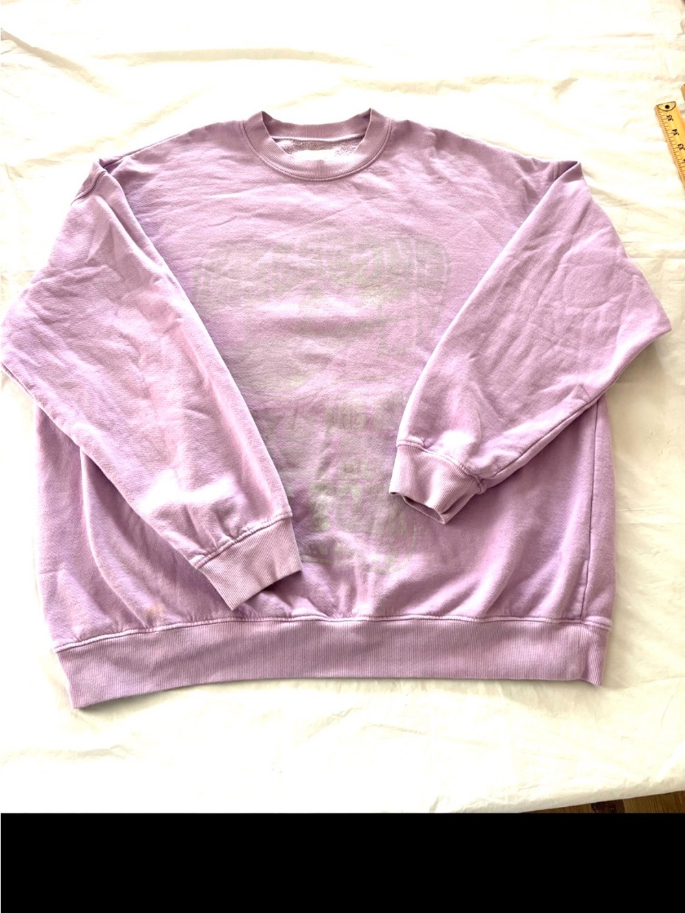 Billabong Lavender Purple A Day Dream Away Crewneck Sweatshirt SZ L Worn